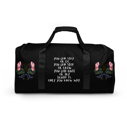 "Choose Growth" Duffle bag