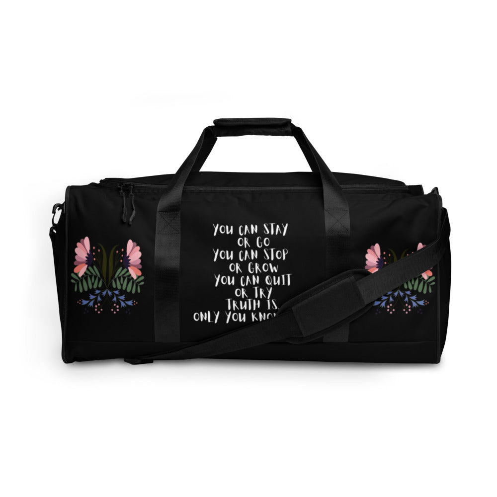 "Choose Growth" Duffle bag