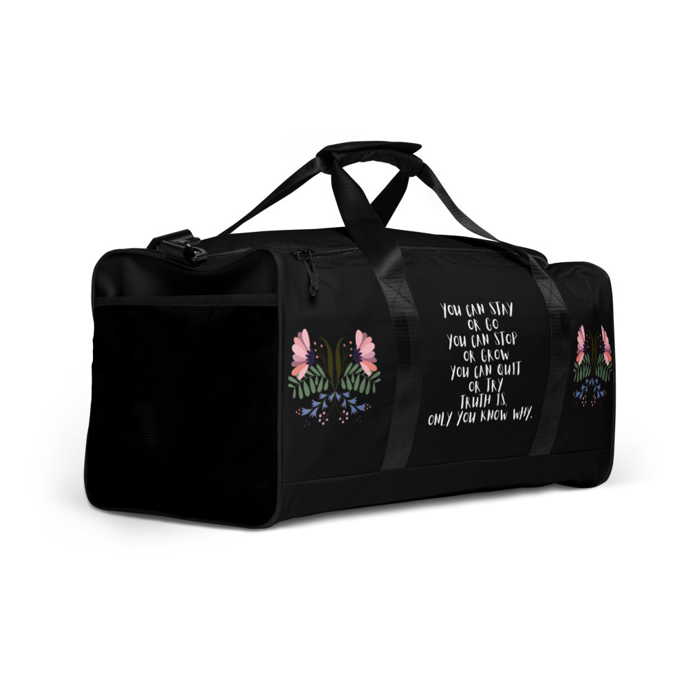 "Choose Growth" Duffle bag