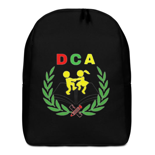 "Black DCA" Minimalist Backpack