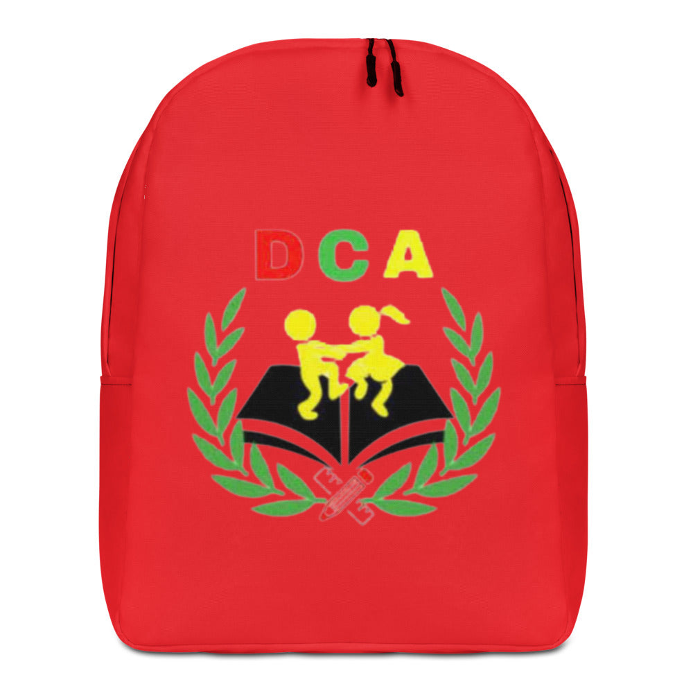 "Red DCA" Minimalist Backpack