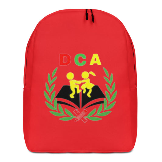 "Red DCA" Minimalist Backpack