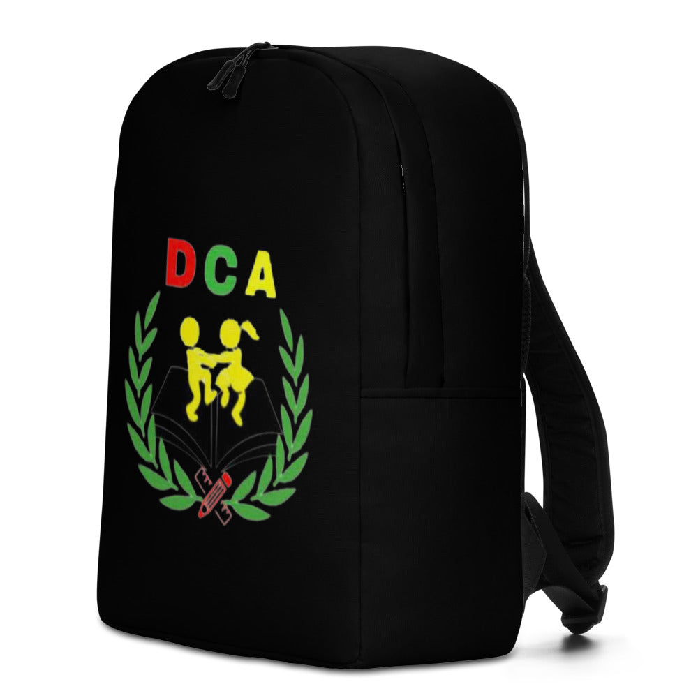 "Black DCA" Minimalist Backpack