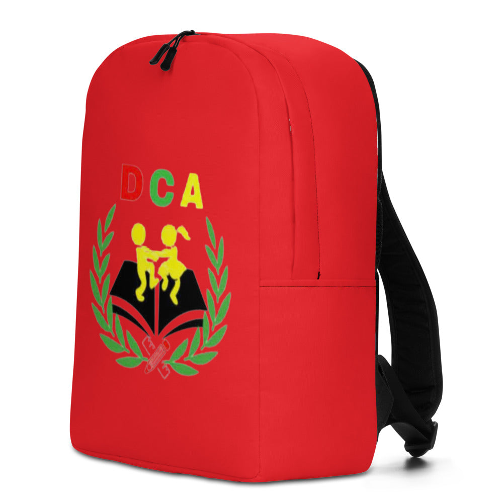 "Red DCA" Minimalist Backpack