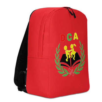 "Red DCA" Minimalist Backpack