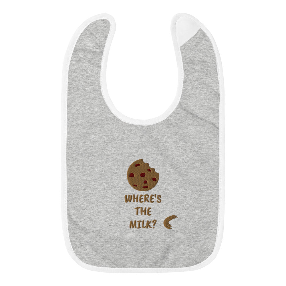 "Got Milk" Embroidered Baby Bib