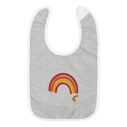 "Rainbow" Embroidered Baby Bib