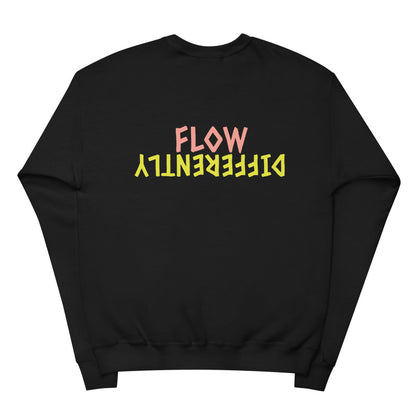 Flow Differently "Burr" Unisex Fleece Sweatshirt