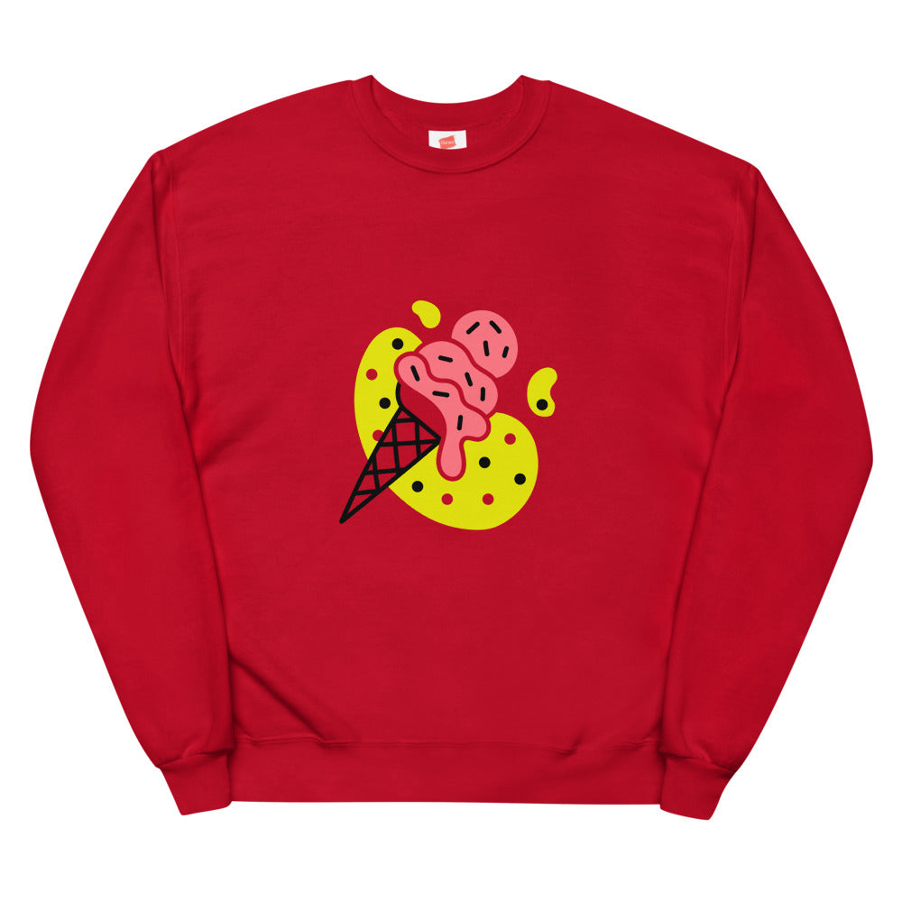 Flow Differently "Burr" Unisex Fleece Sweatshirt