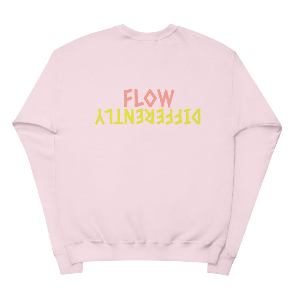 Flow Differently "Burr" Unisex Fleece Sweatshirt