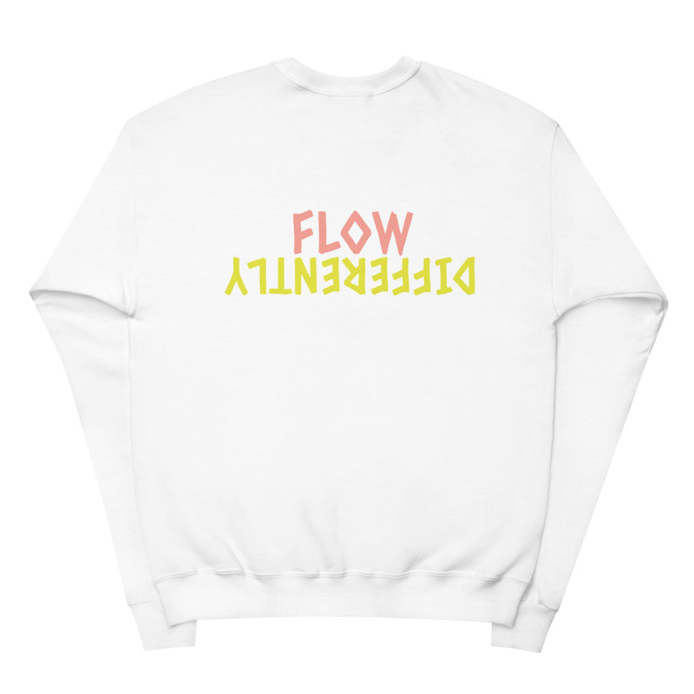 Flow Differently "Burr" Unisex Fleece Sweatshirt