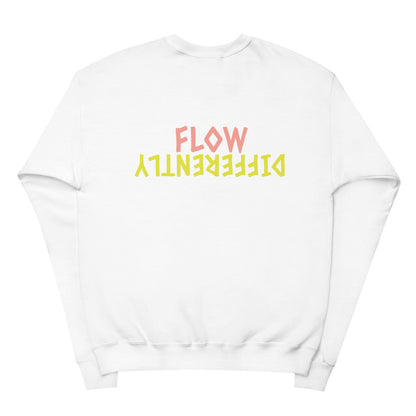 Flow Differently "Burr" Unisex Fleece Sweatshirt