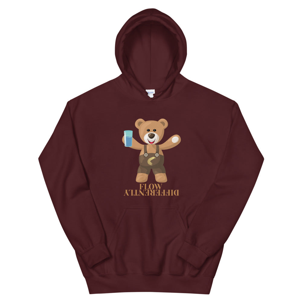 Flow Differently "Thirsty Bear" Unisex Hoodie